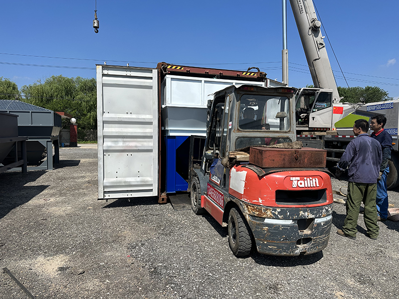 WDJ500稳定土拌和站出口埃塞尔比亚