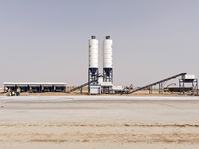 WDJ800型叠加式二次搅拌水稳拌合站立式水泥仓