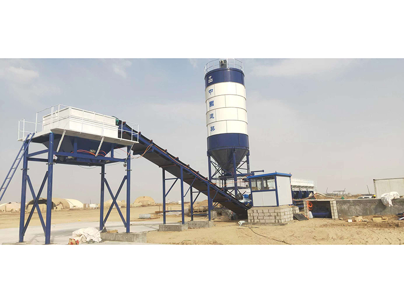 WDJ800型水稳拌合站配立式水泥仓