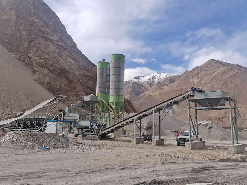 WDJ800型水稳搅拌站配水泥二次计量过渡仓