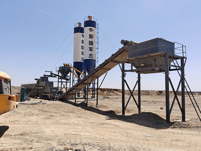 WDJ800型稳定土拌和站配水泥二次计量过渡仓