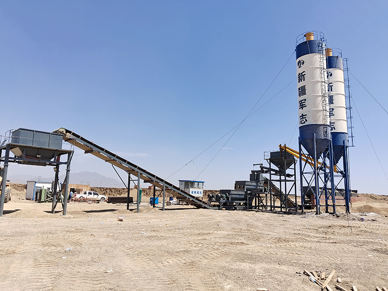 WDJ800型稳定土拌合站配水泥二次计量过渡仓