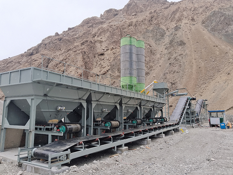 WDJ600型稳定土拌和站配水泥二次计量过渡仓