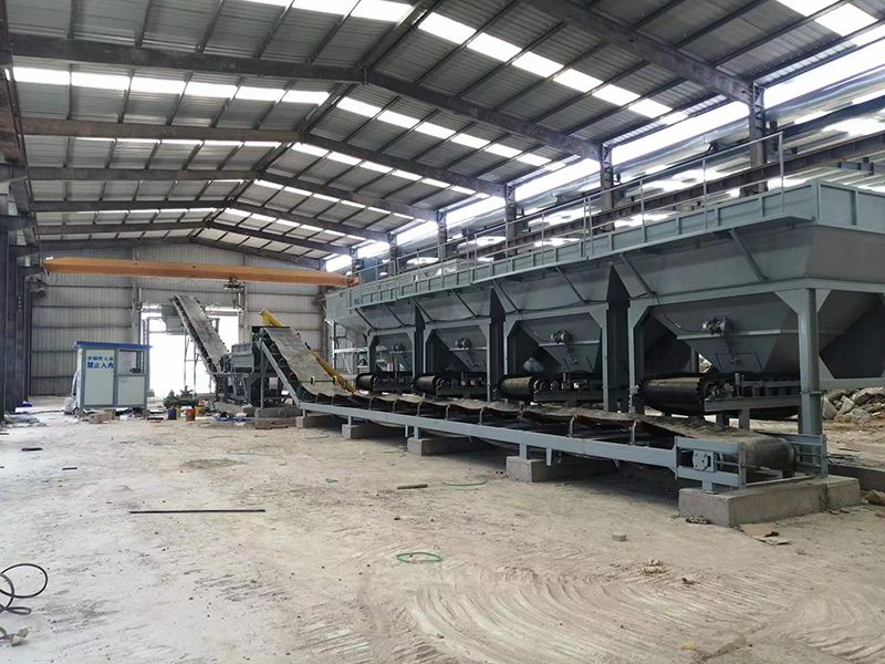 WDJ600型水稳拌和站配卧式仓