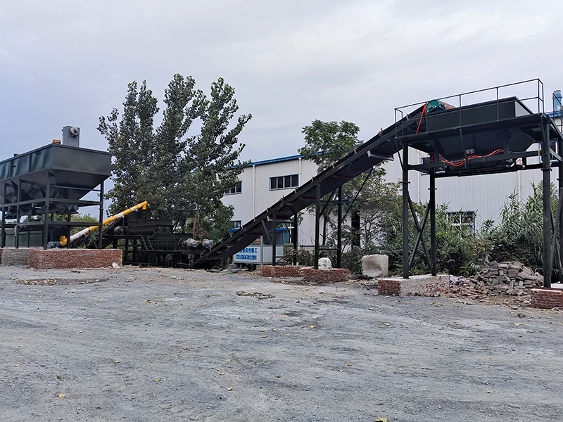 WDJ500型水稳拌和站配卧式仓