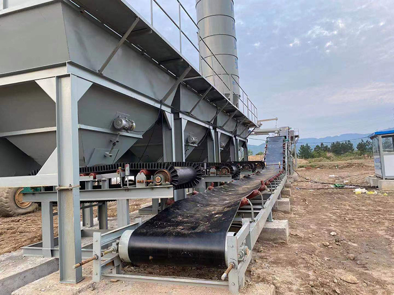 WDJ500型水稳拌和站配立式仓