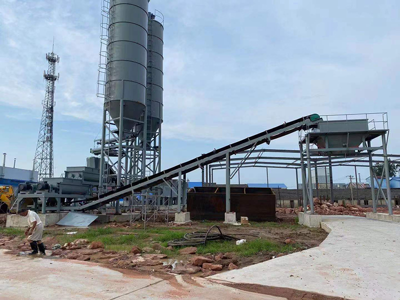 WDJ500型叠加式二次搅拌稳定土拌和站