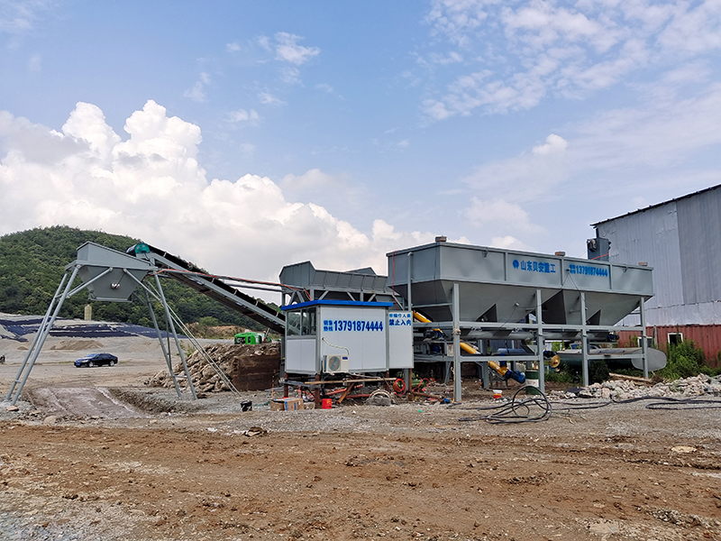 WDJ500型免基础稳定土拌合站